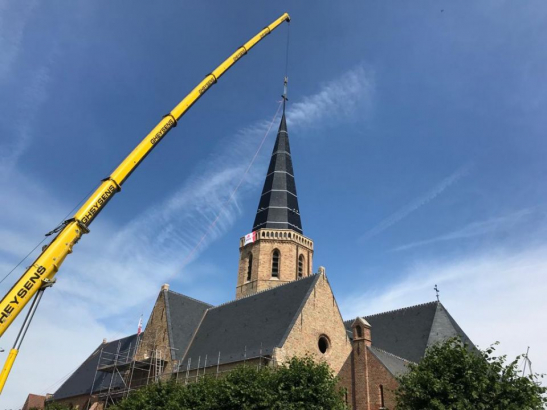 Nieuwe torenspits kerk Westkapelle | Gheysens